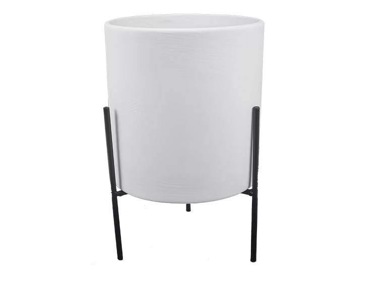 Lg Cylinder Planter w/ Stand
