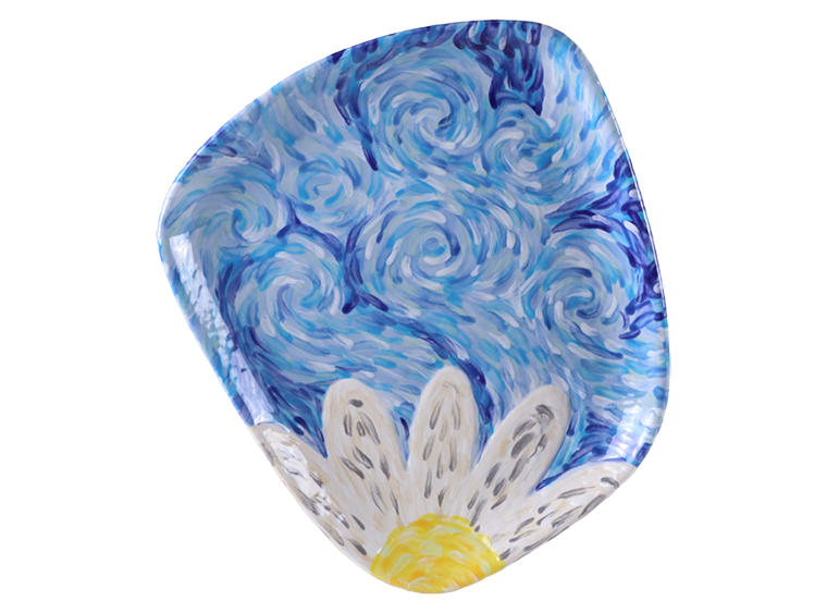 Funky Blooms Plate