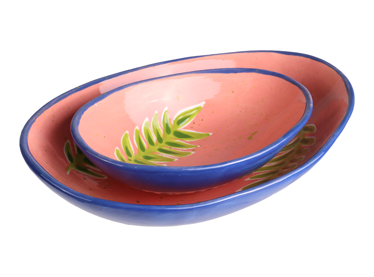 Large Organic Oval Plate